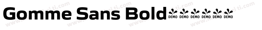 Gomme Sans Bold字体转换